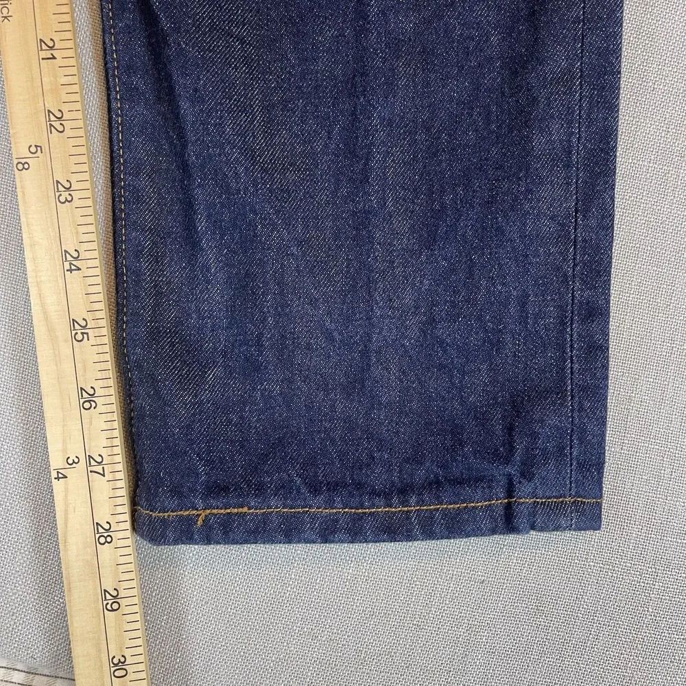 Levis 501 Jeans Men 26x30 Raw Indigo Selvedge Denim 150th Anniversary Button Fly